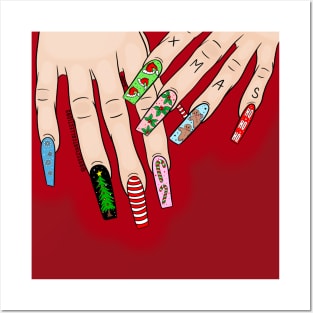 Christmas Nails Posters and Art